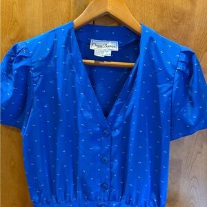 Maggy Boutique Vintage Blue Dress Please See Measurement to Ensure Fit 👗